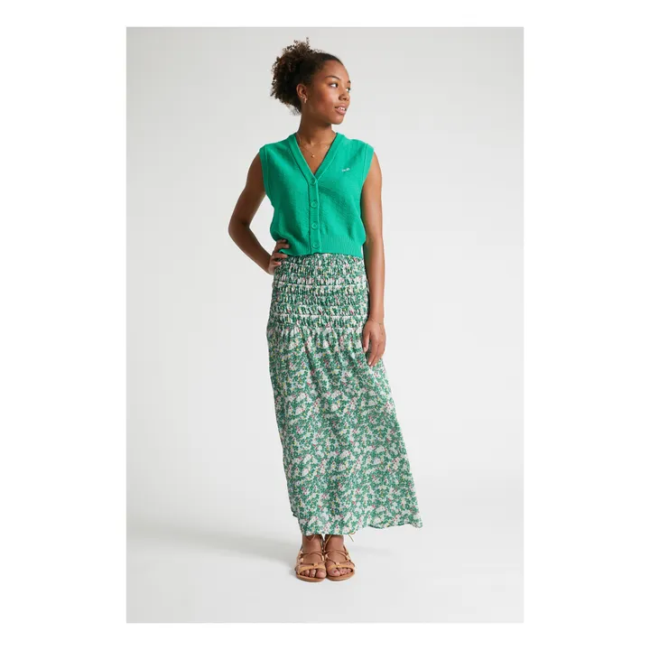 Indee Cardigan Sans Manches Palmspring | Vert