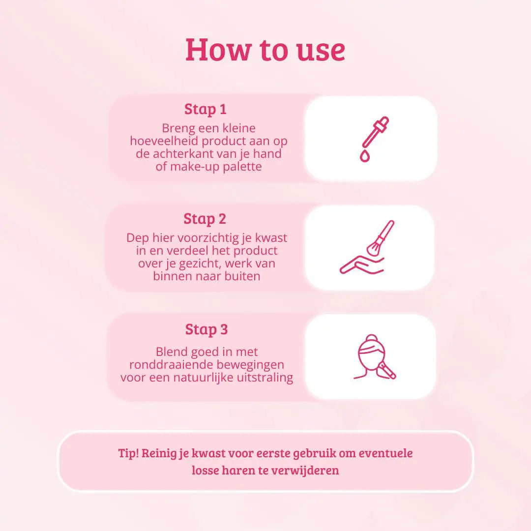 Soft Pink & Gold Multifunctional Blending Brush