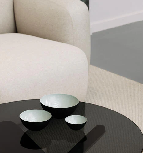 Normann Copenhagen  Krenit skål - støvet grøn 12,5 cm