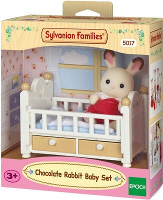 Sylvanian Families Figursett Sjokoladekaninbaby med Seng