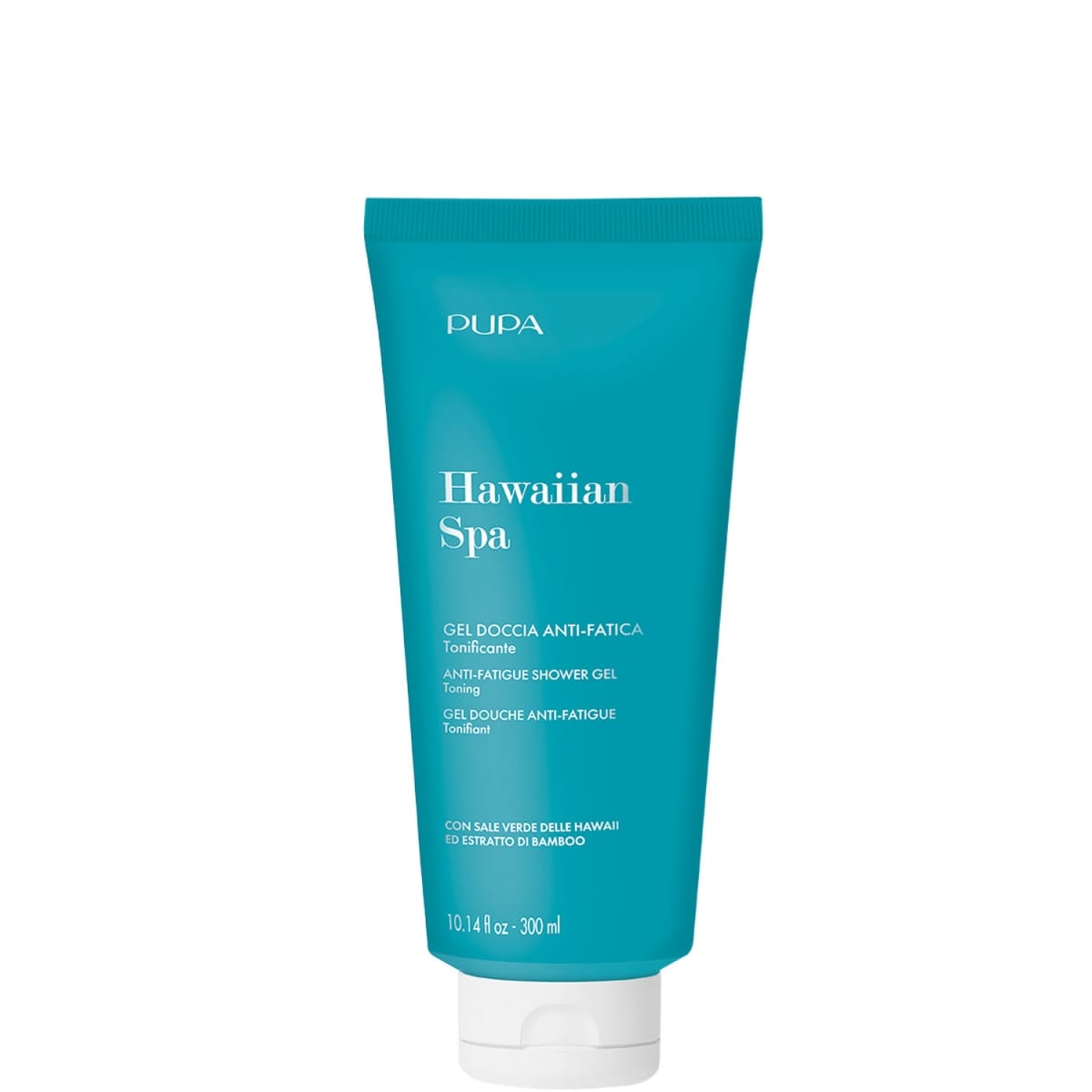 Pupa Hawaiian Spa Gel Douche Anti-Fatigue A Base de Sel Vert d’Hawaï et Extrait de Bambou