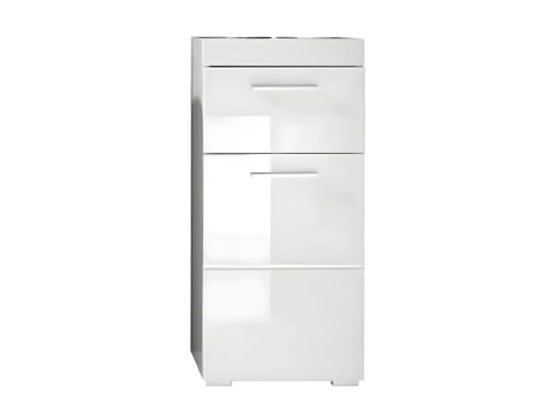 Armoire de sol de salle de bain Amanda Blanc