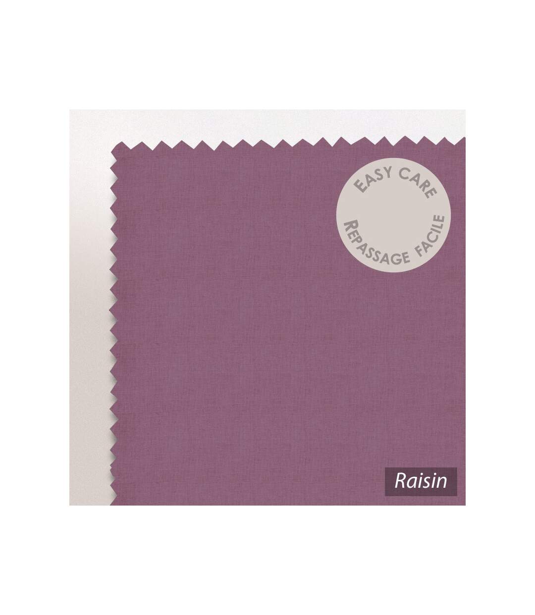 Drap housse uni 140x190 cm coton ALTO Raisin