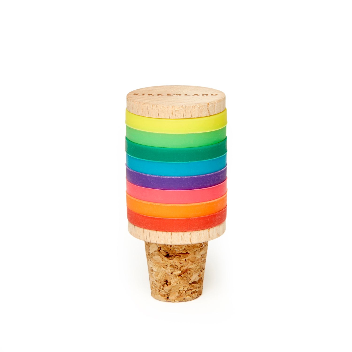 Rainbow Wine Rings and Stopper