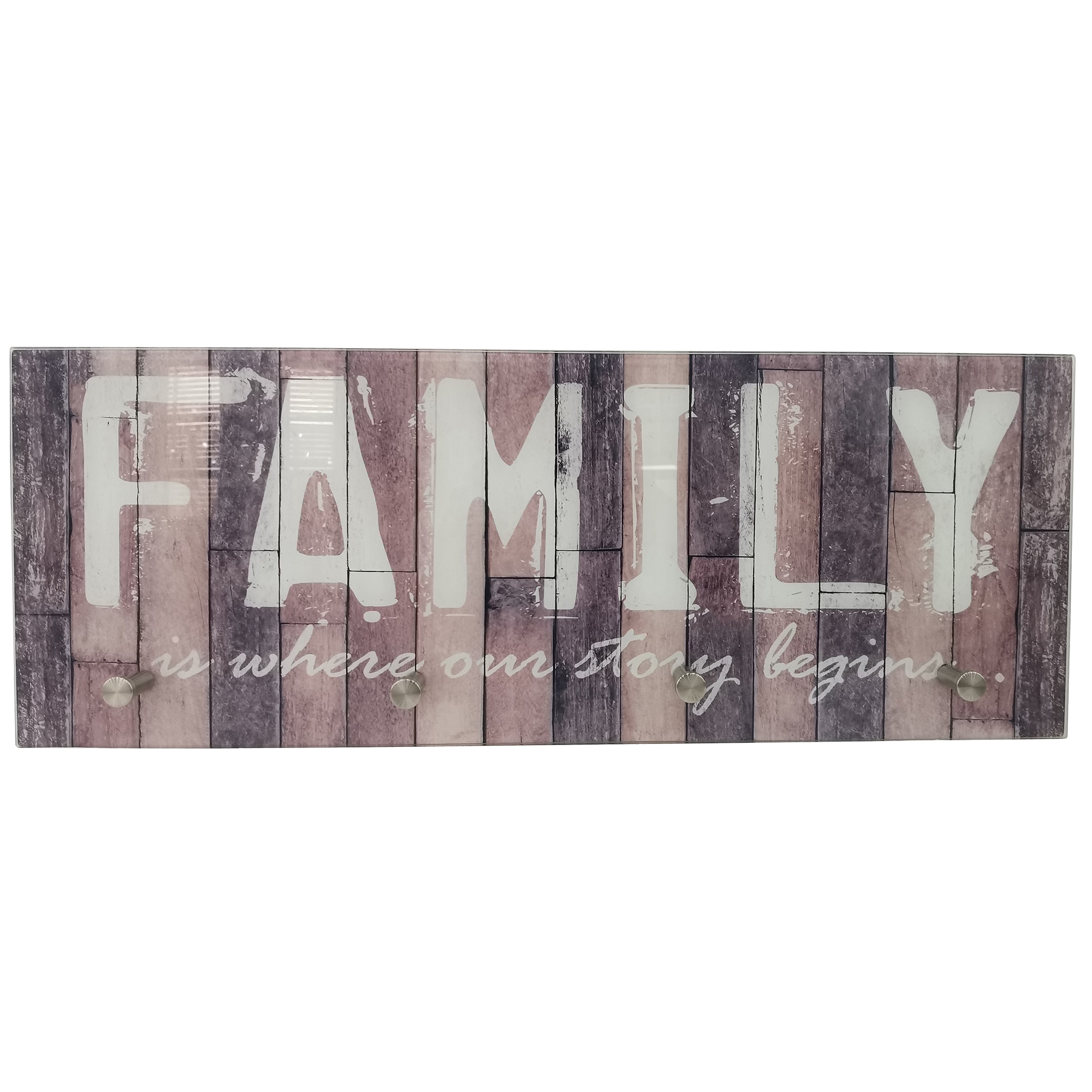 Glasgarderobe - Family - 4 Haken
