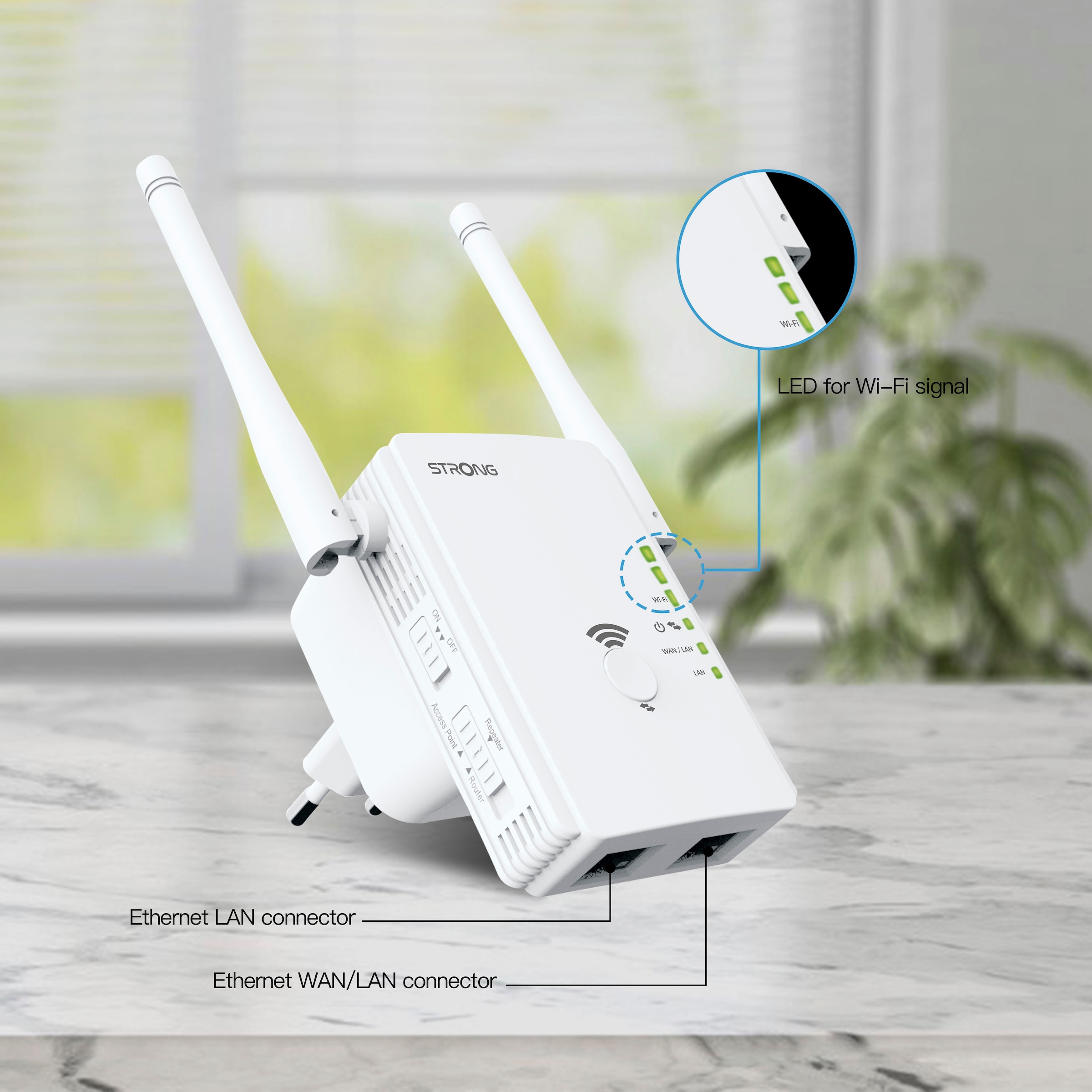 Strong Netzwerk-Adapter »Universal Repeater 300 Mbit/s« Repeater