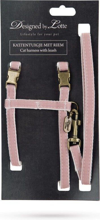 Designed by Lotte kattentuigje Virante roze 27-45 cm