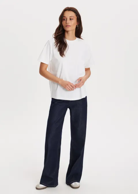 Oversized T-shirt wit (WIT)