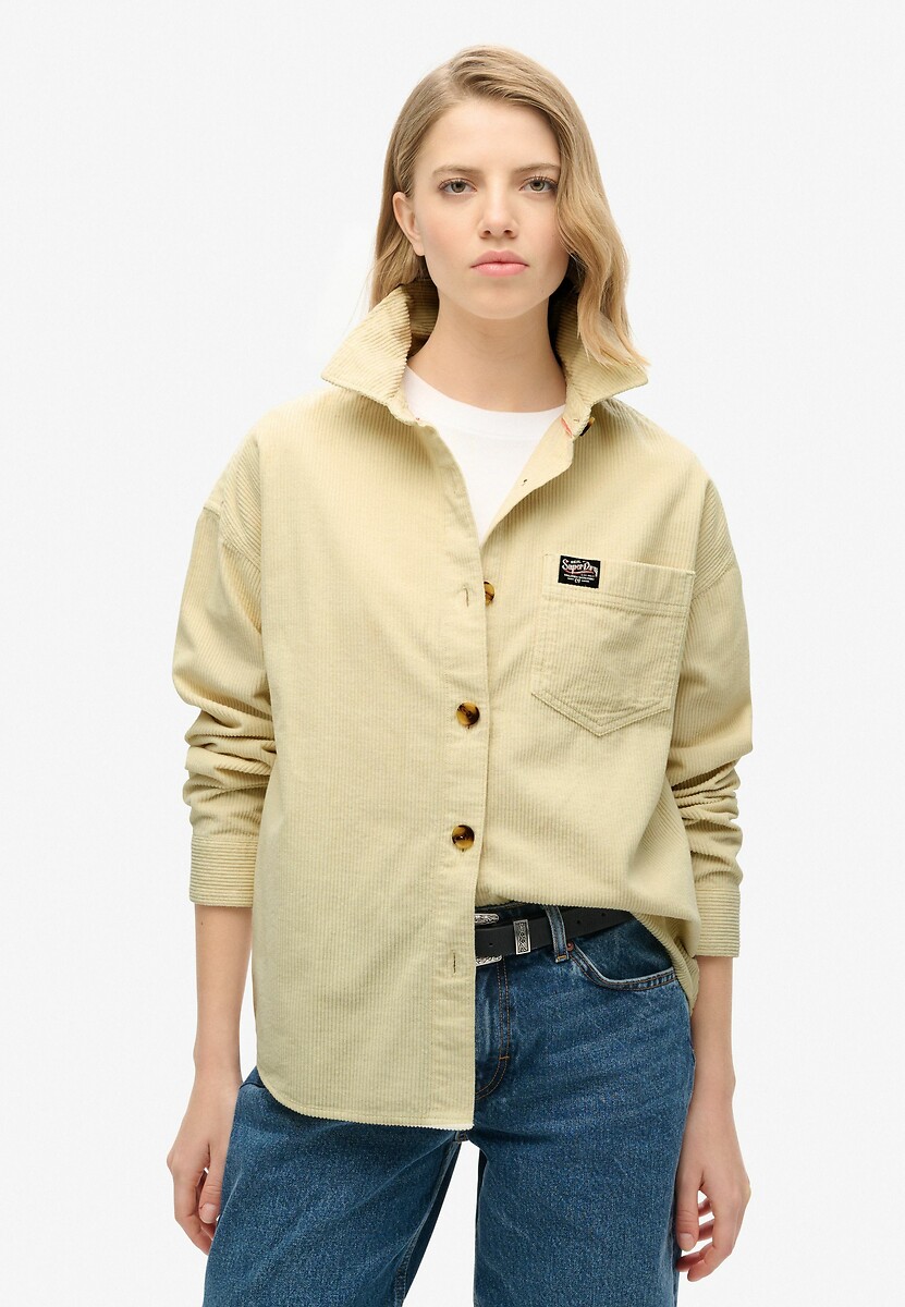 SUPERDRY<br>Camisa em veludo grosso canelado