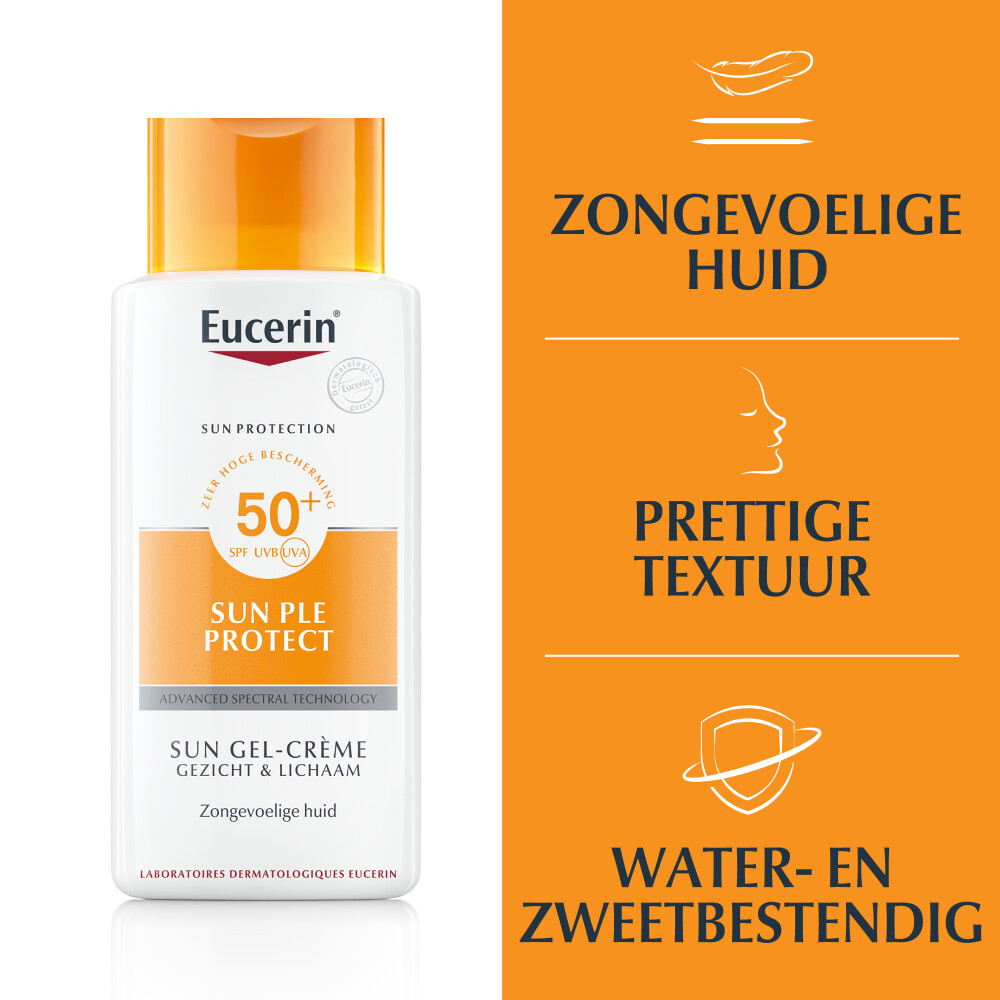 Eucerin Sun PLE Protect Sun Gel-Crème Gezicht en Lichaam SPF 50150 ml