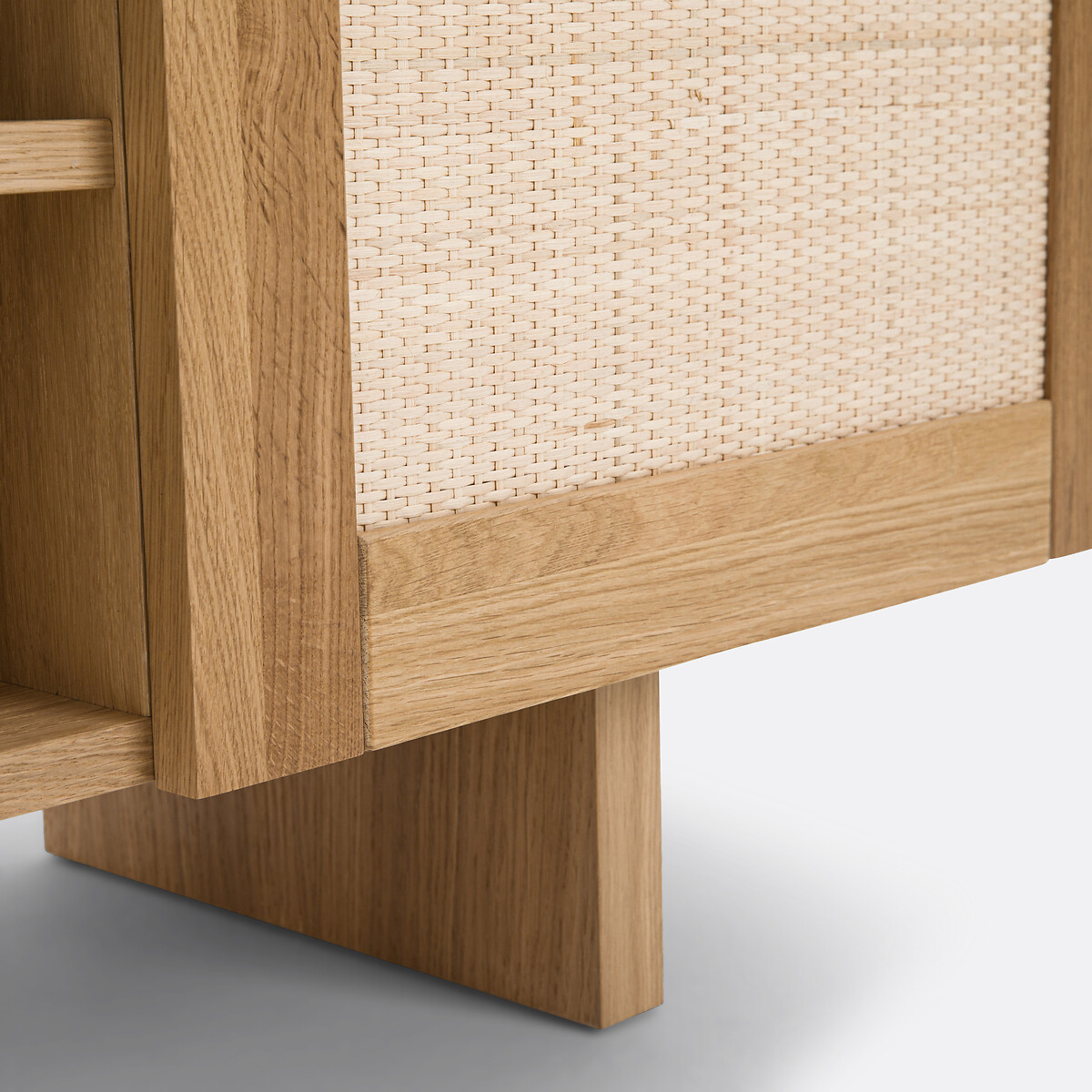 LA REDOUTE INTERIEURS<br>Móvel de TV em carvalho e rattan L150 cm, Arty