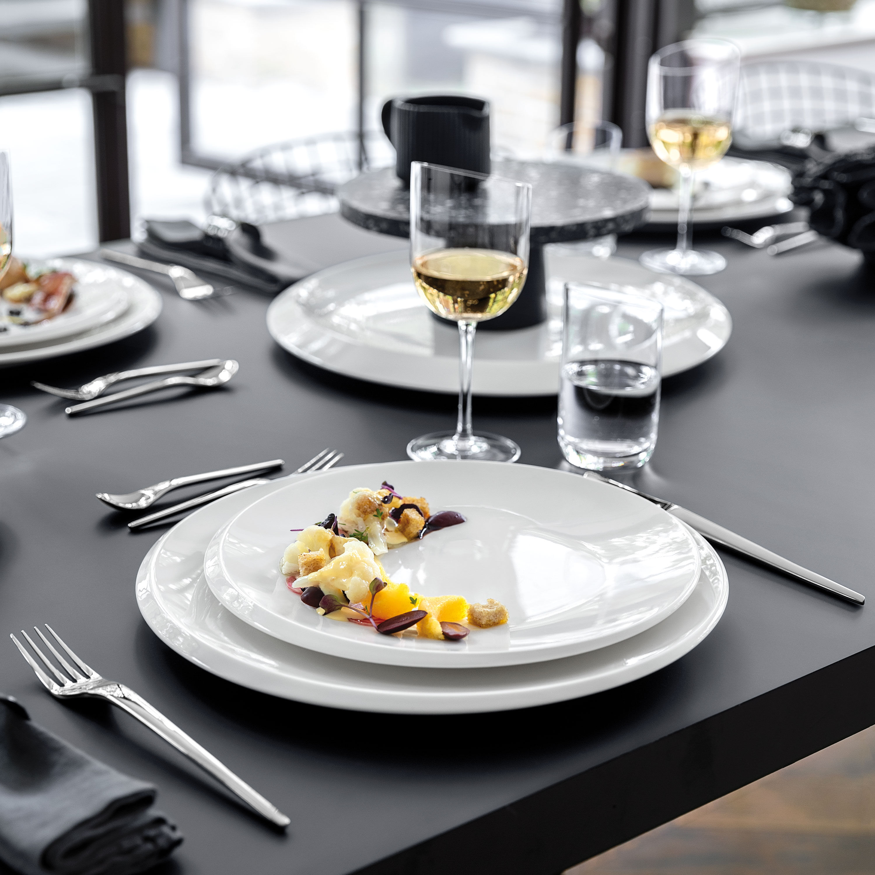 NewMoon Dinner plate White, 10.7'', Premium Porcelain