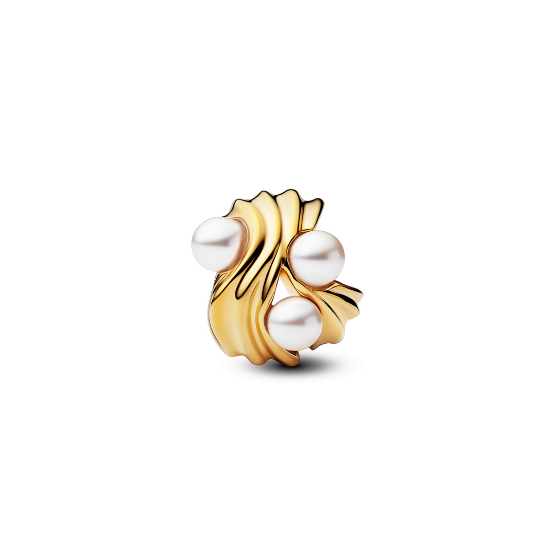 Pandora Gold Moments Abstrakter Wellen Charm