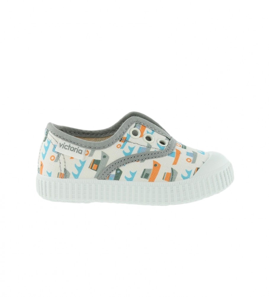 Victoria English Slipper por Jessica Nielsen cinza
