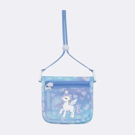 Beckmann Brustbeutel / Portemonnaie - Unicorn Princess Ice Blue