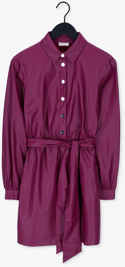 LIU JO paarse liu jo mini jurk abito spalmato classy coated