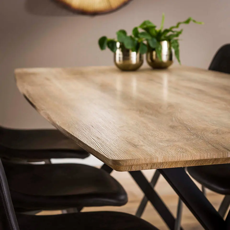 Ovale Eettafel Hanna Eikenlook 190x90 cm