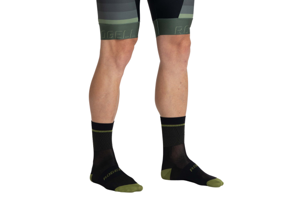 Rogelli Hero 2 Strømper, Black/Green