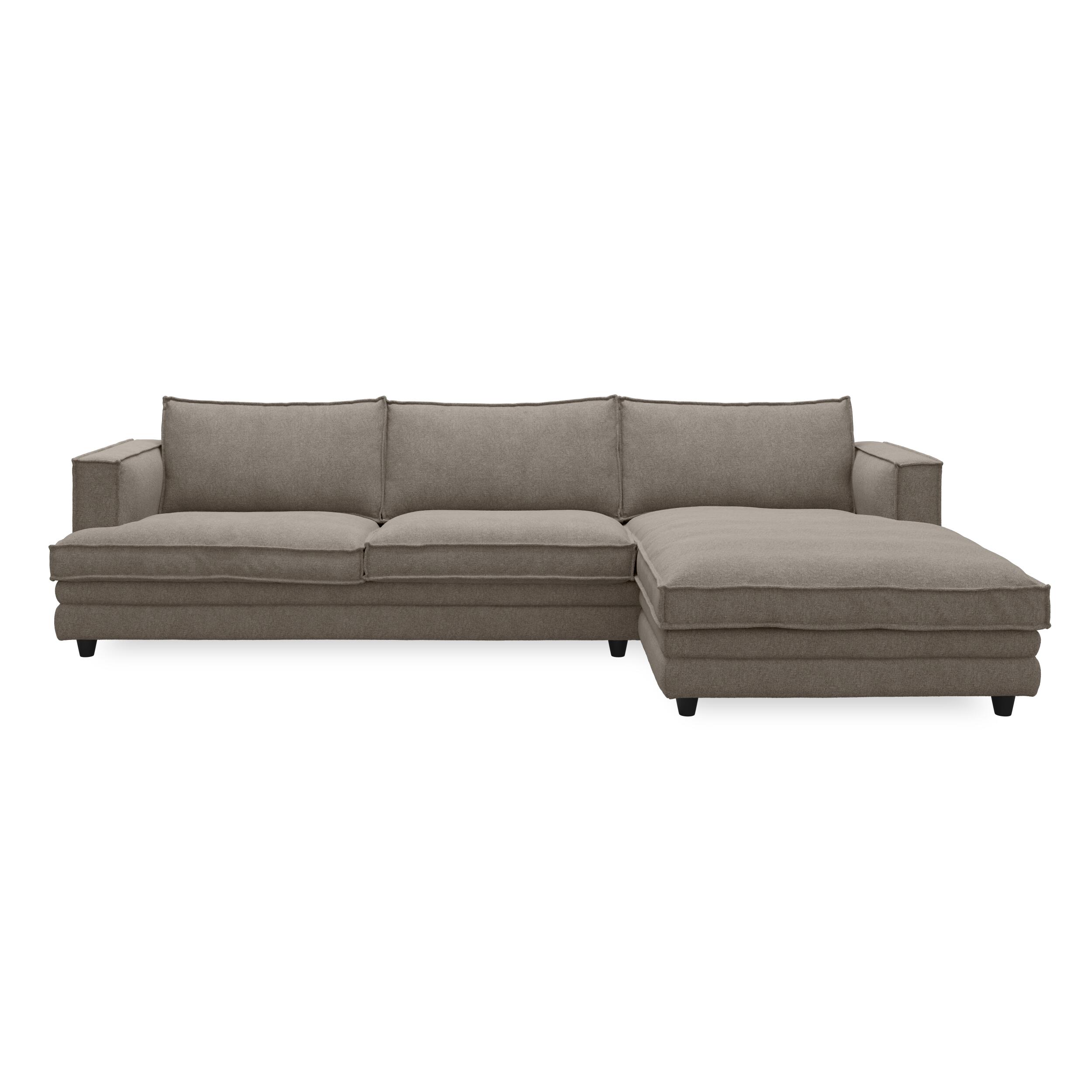 Agir højrevendt sofa med chaiselong
