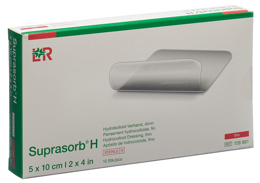 SUPRASORB H Dünn 5x10cm 10 Stk
