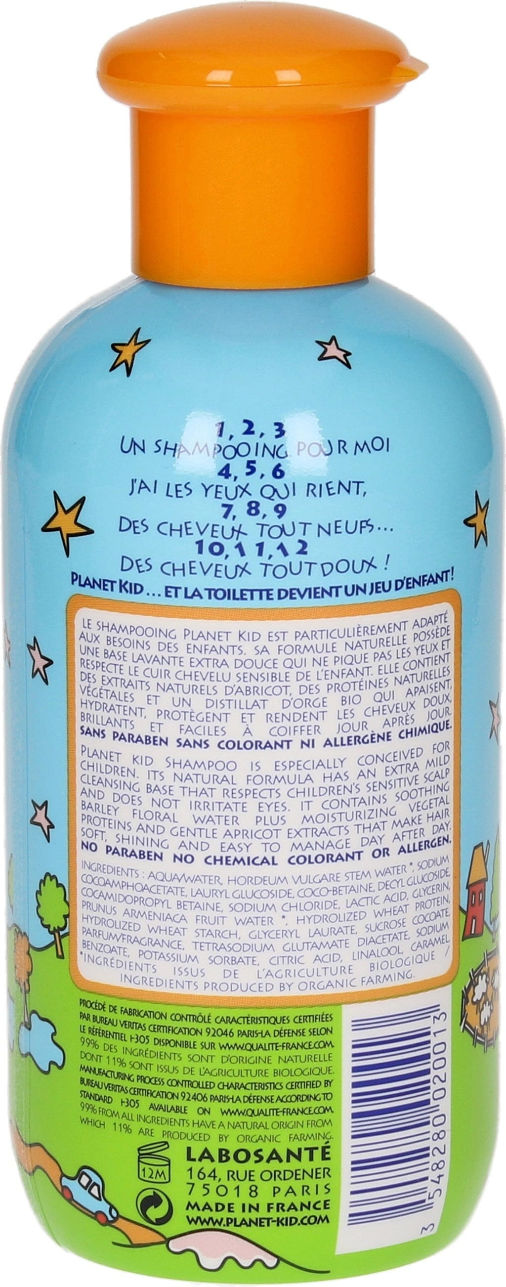 Planet Kid  2in1 Brightness Apricot Shampoo, 200 ml