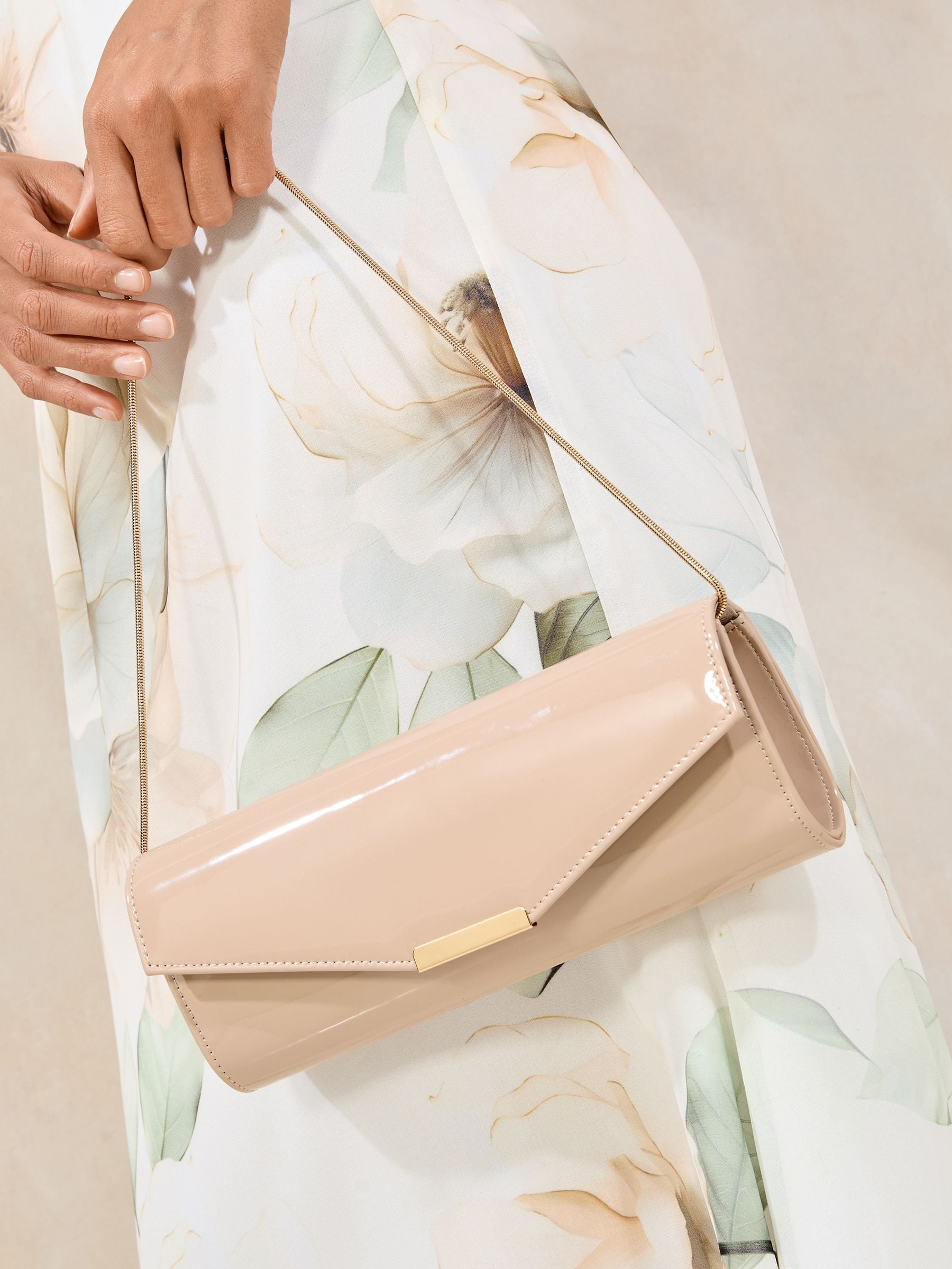 Licht beige - Lipsy Clutch Bag