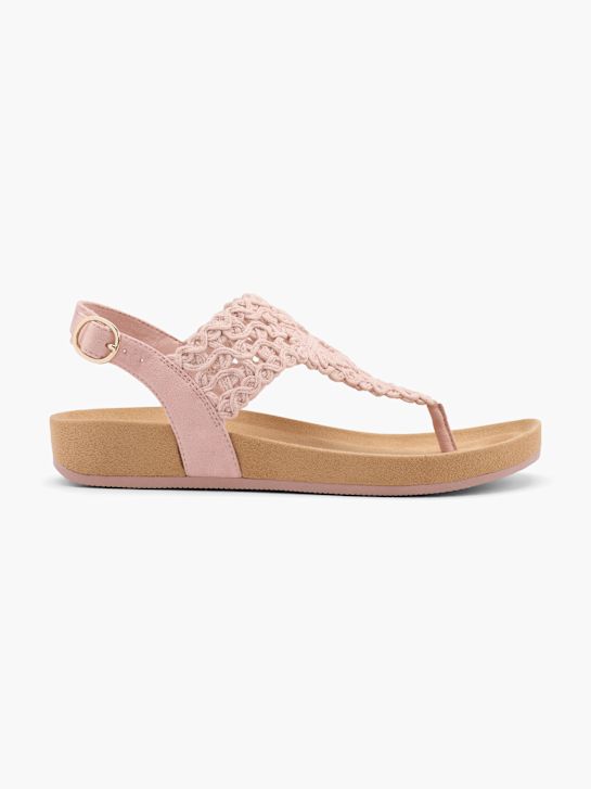 Graceland Sandalen-Zehentrenner pink
