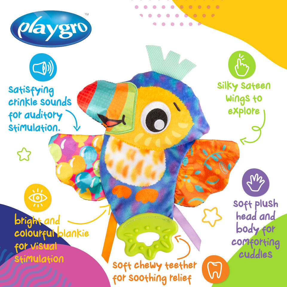 Playgro knisperdoekje Tamica toekan
