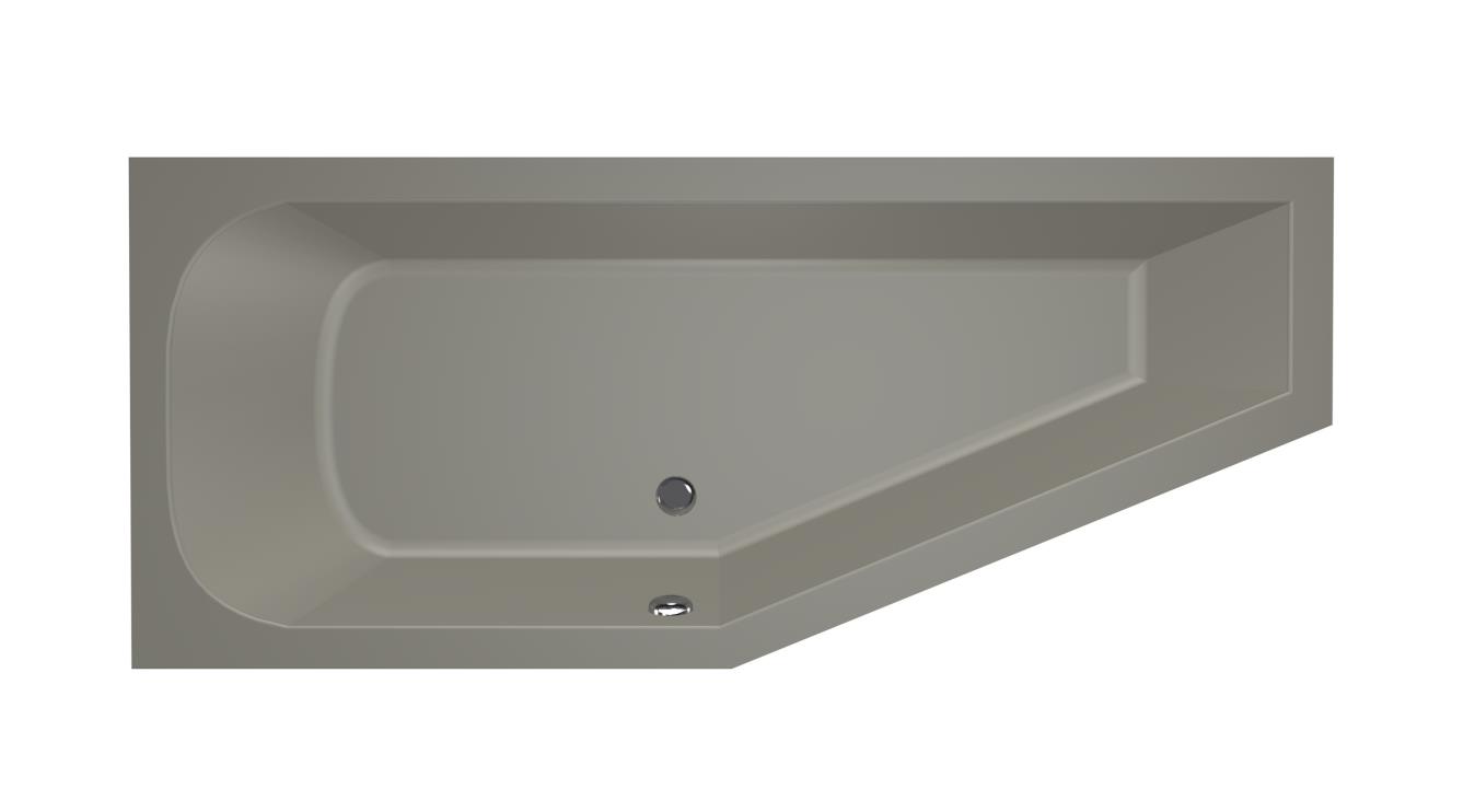 Xenz Lagoon Compact badkuip links 170x75x45cm cement