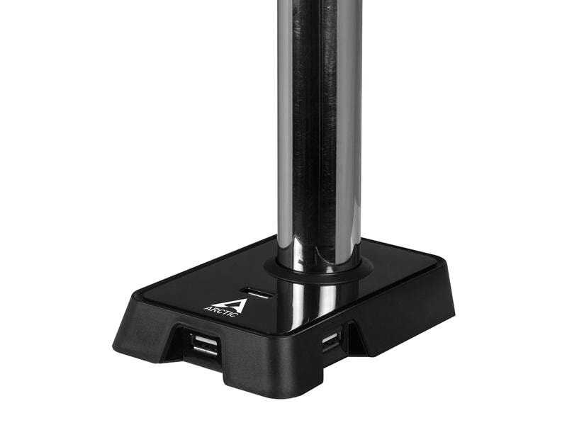 Arctic Cooling Tischhalterung Z2 (Gen 3) bis 30 kg – Schwar Dual-Monitorarm mit USB Hub