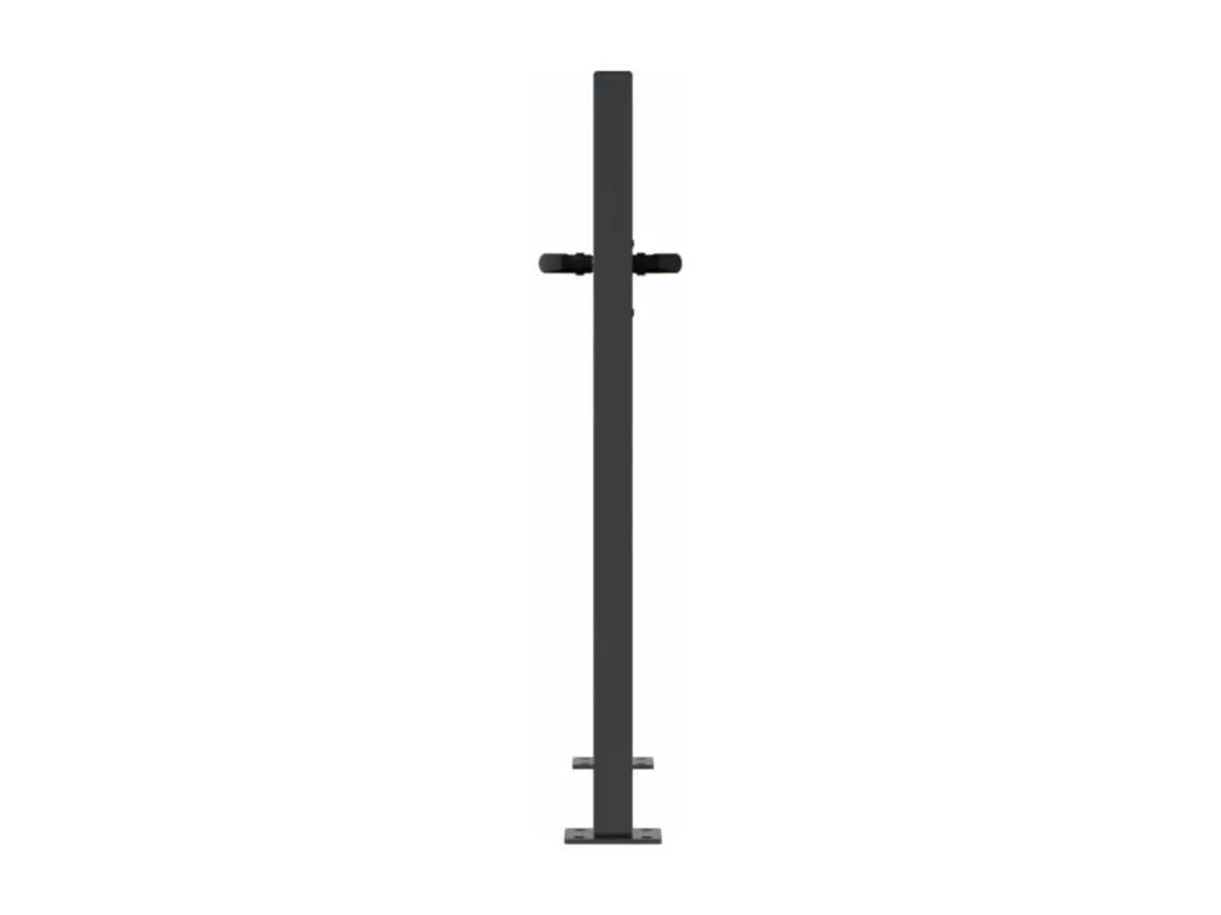Portail de jardin anthracite 105x80 cm acier conception d'arbre