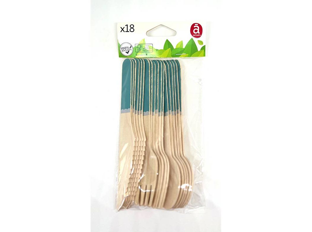 CONJ.TALHERES ACTUEL LITTLE STAR AZU 18PC
