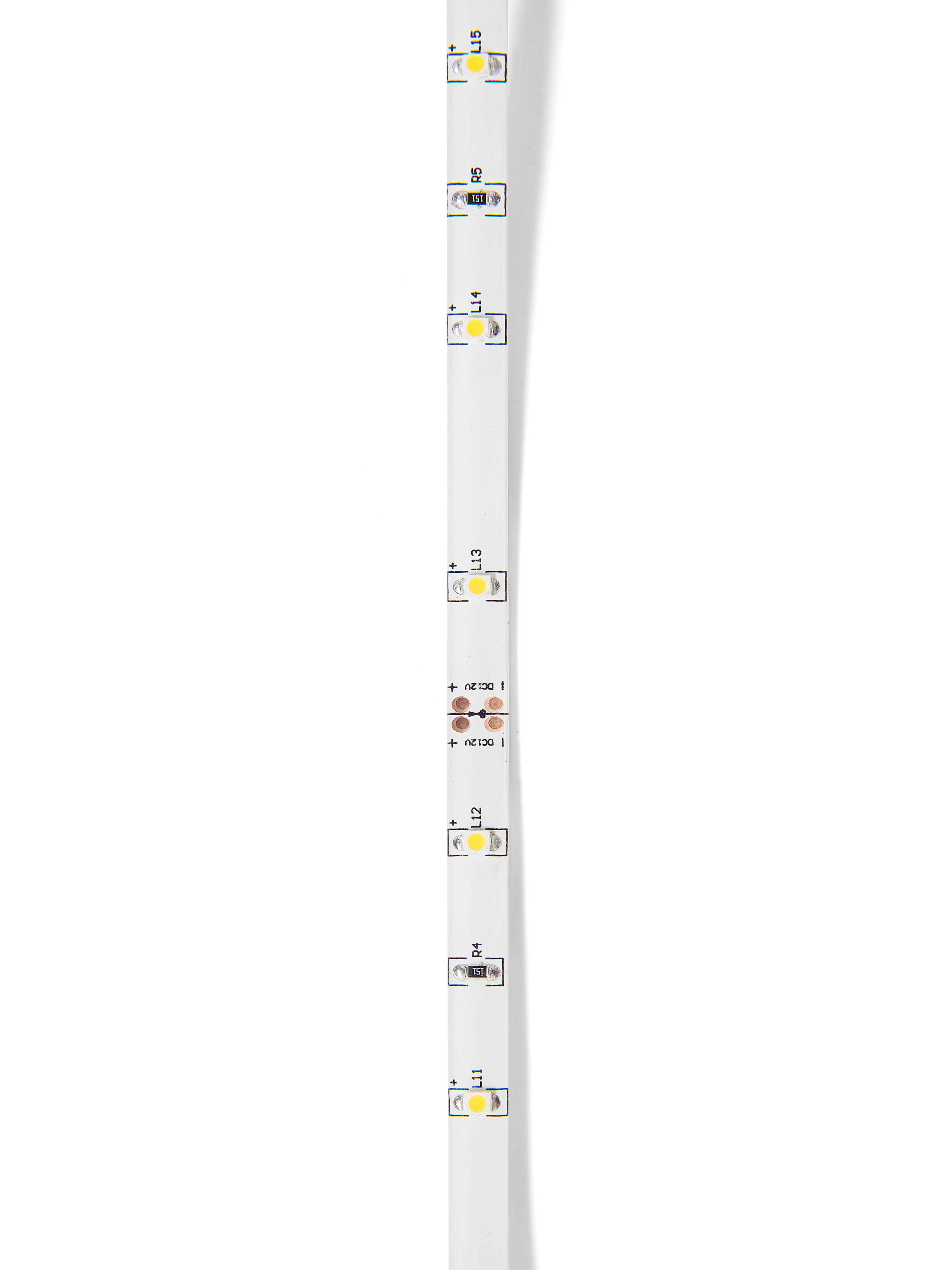 Bed met opbergladen Stof MONTPELLIER 180 x 200 cm LED Donkergrijs