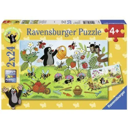 Ravensburger Puzzle Der kleine Maulwurf im Garten, 2 x 24 Teile