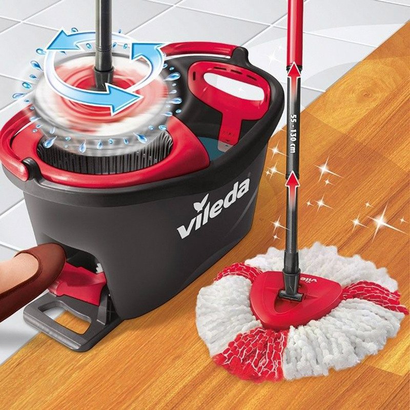 Ensemble de lavage Vileda Easy Wring Clean Turbo + 2 recharges