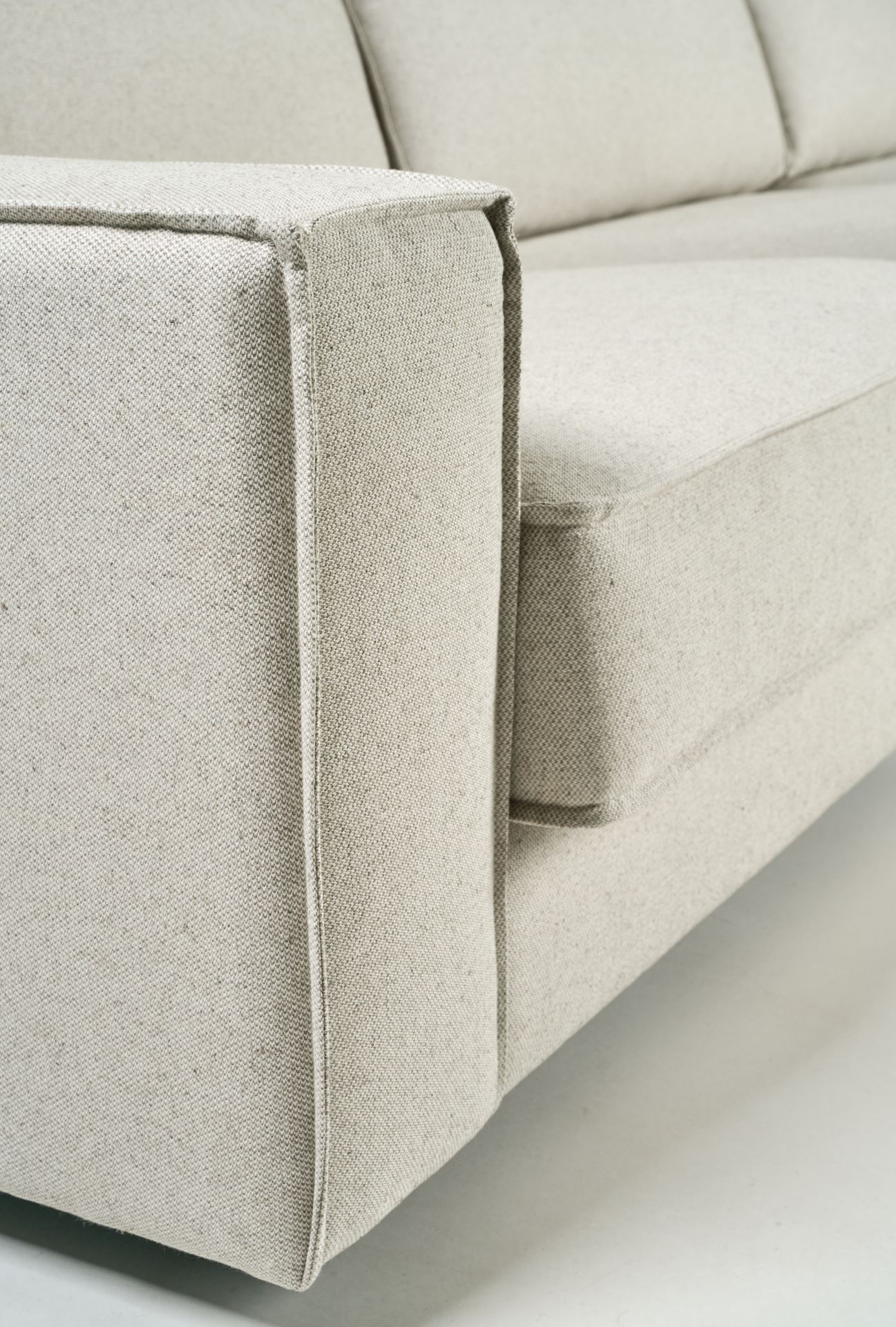 3 seter med sjeselong venstre natur - 315x156x79 cm