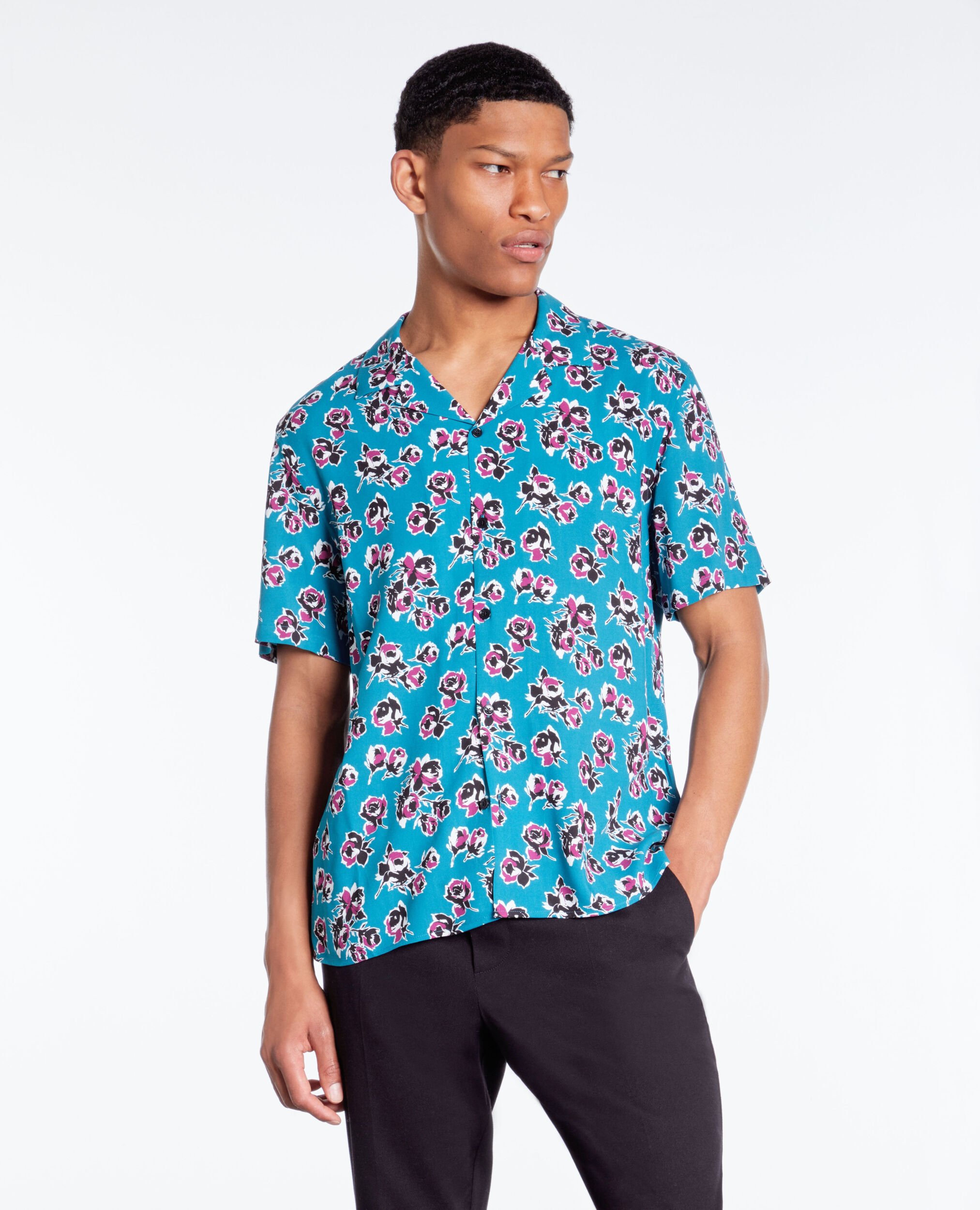 Chemise imprimée manches courtes
