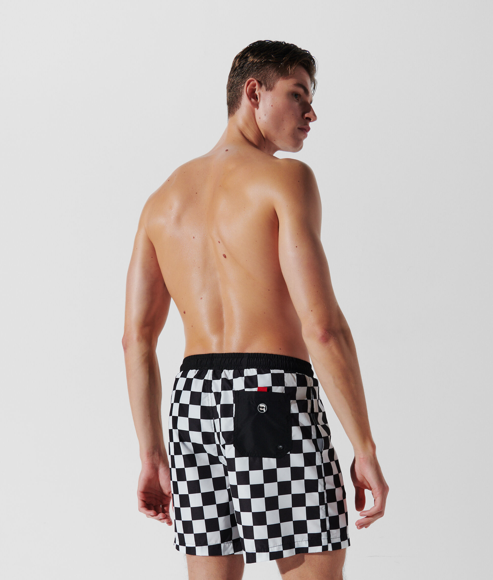 SHORT DE BAIN À CARREAUX IKONIK