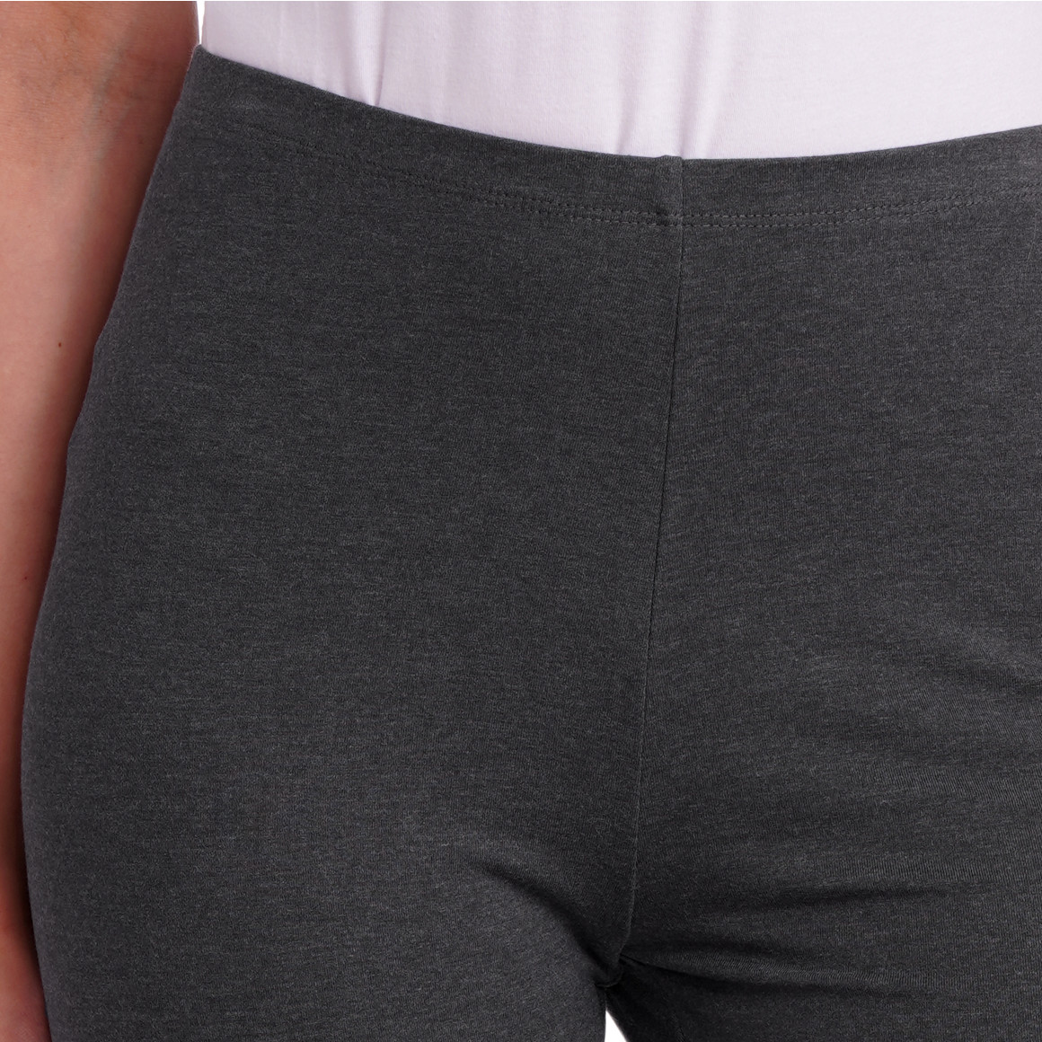 Famy 2 Damen 3/4-Leggings unifarben dunkelgrau / hellgrau