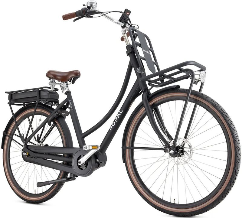 Popal - Daily Dutch Prestige-E - Elektrische Fiets - Matzwart - 28 inch