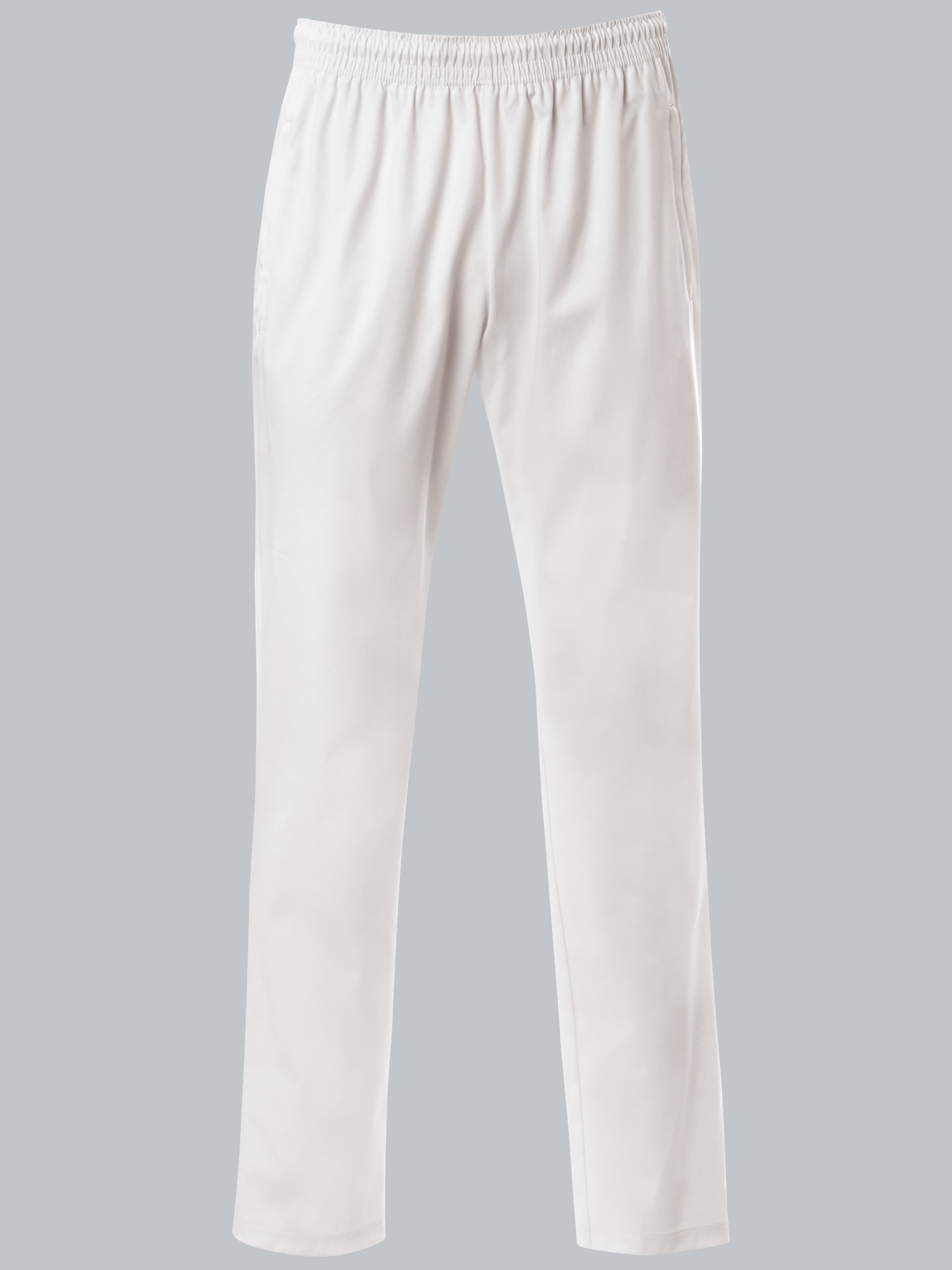 Freizeithose aus elastischer Webware Weiss