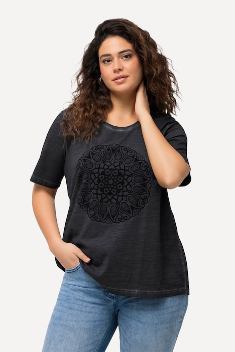 T-Shirt, Mandala, Classic, Rundhals, Halbarm