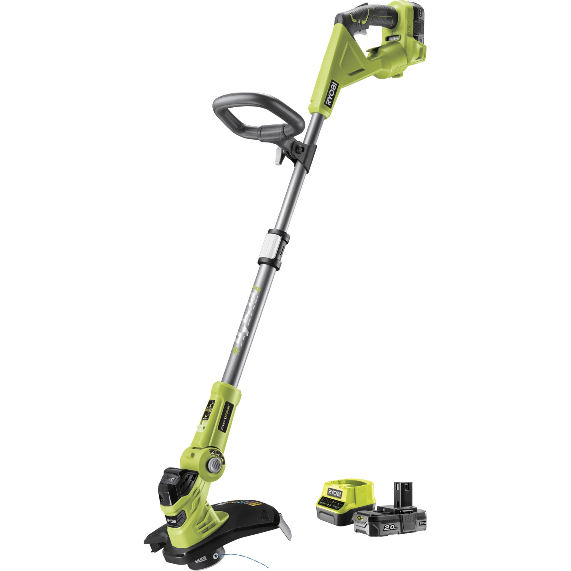 Ryobi Rasentrimmer ONE+ Hybrid-Rasentrimmer RLT1831H20F, 18Volt + Kabelbetrieb