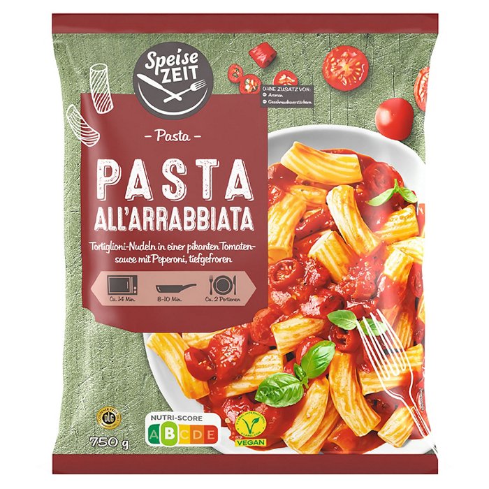 SPEISEZEIT Pasta Spezialitäten 750 g, All Arrabbiata