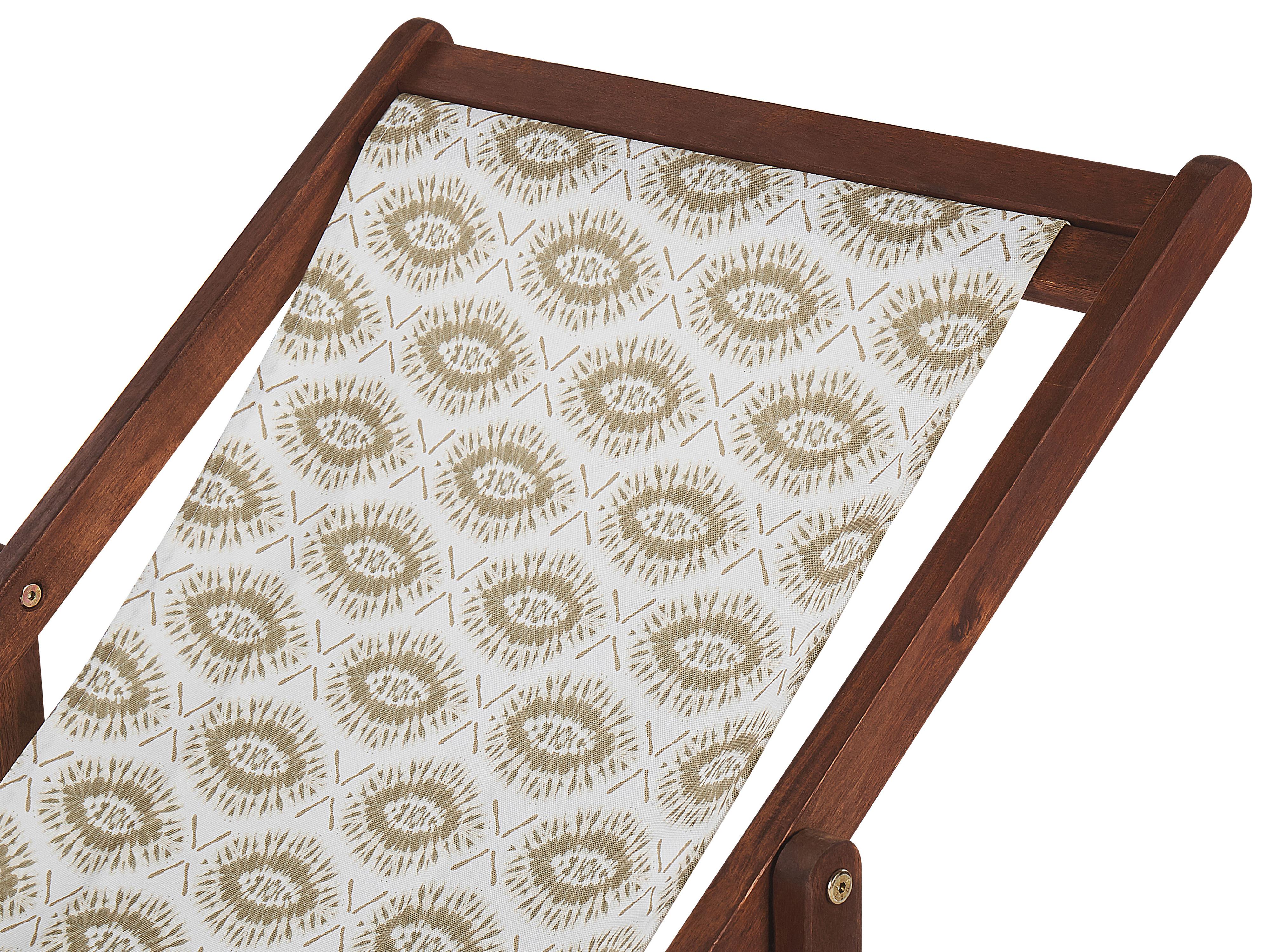 Set van 2 vervangingshoezen voor ligstoel ANZIO/AVELLINO 113 x 44 cm Zandbeige