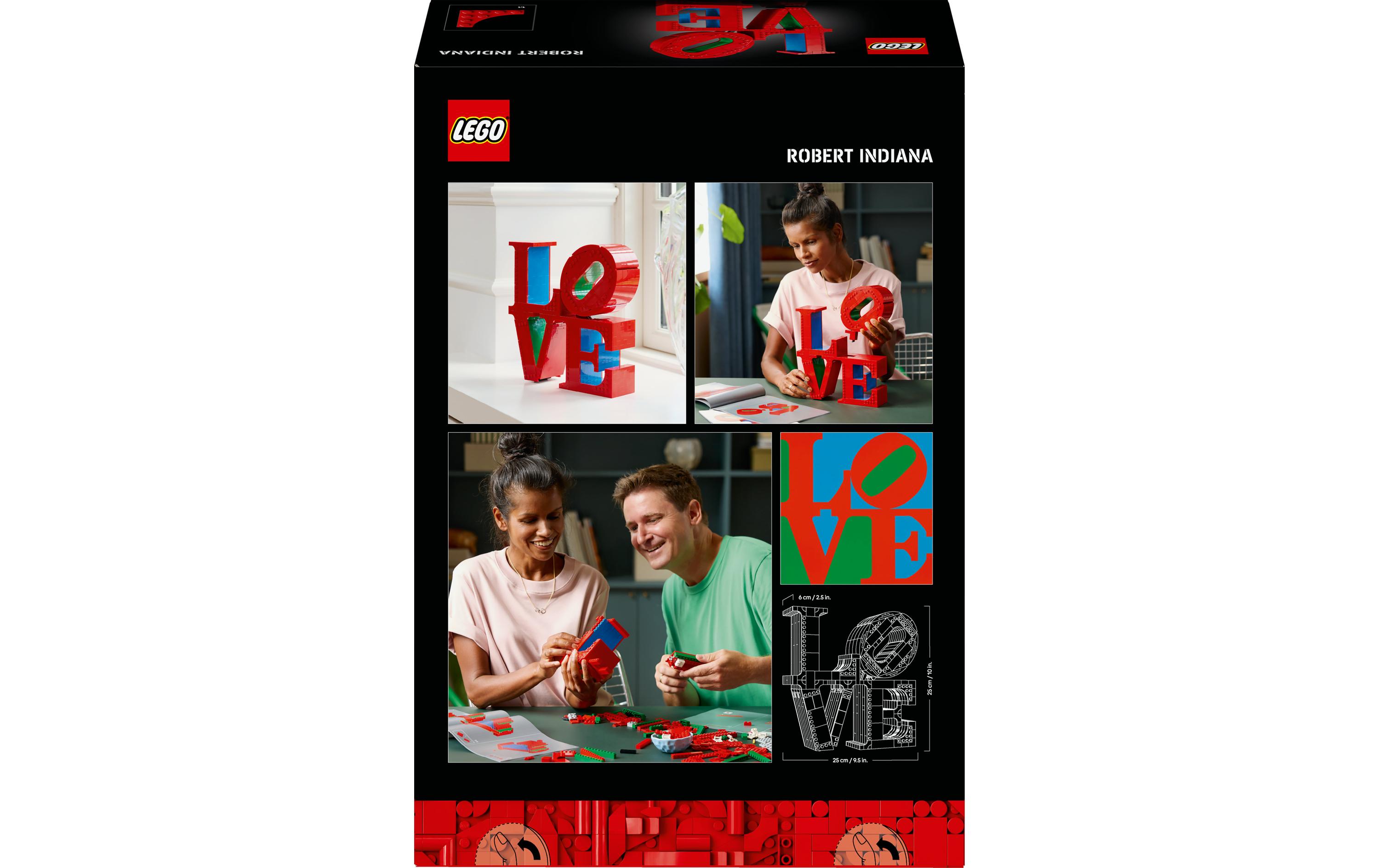 Art LOVE 31214Lego-Version der legendären LOVE-Skulptur zum Ausstellen