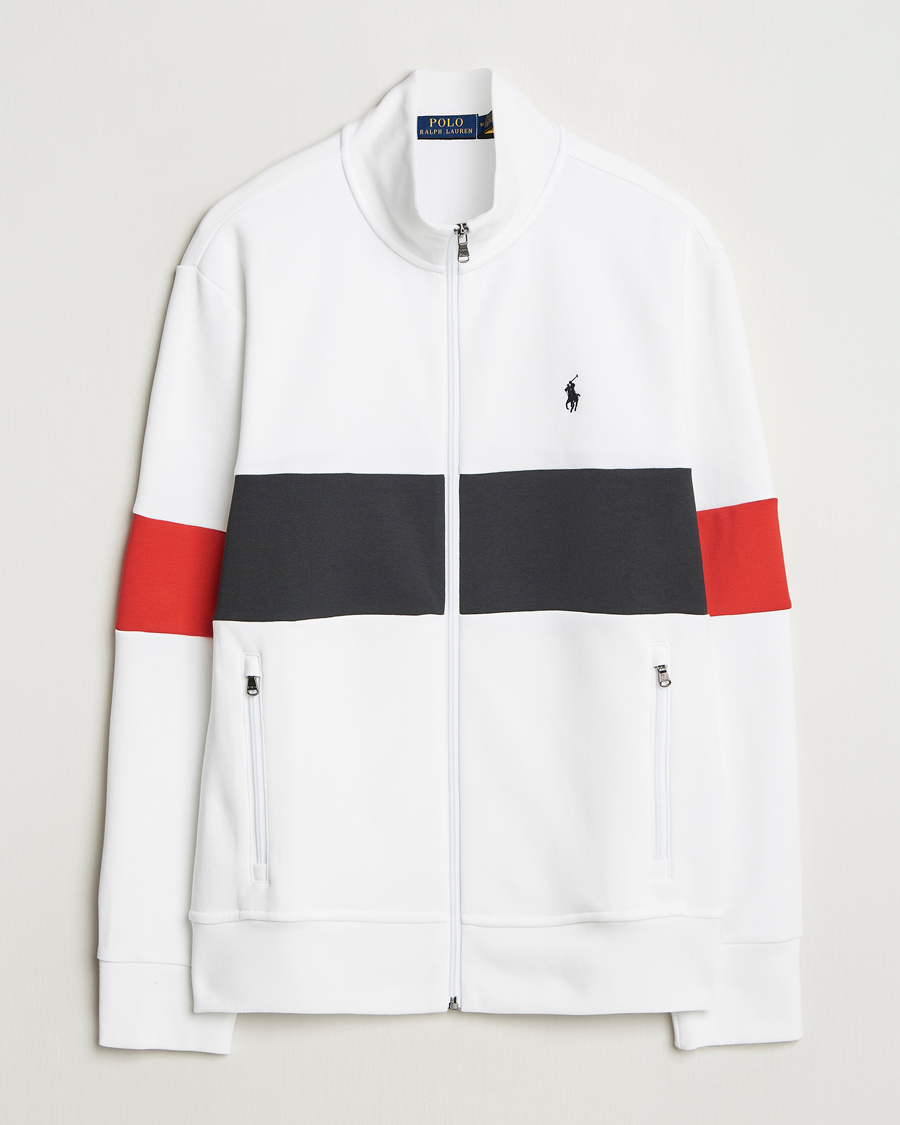 Polo Ralph Lauren Striped Track Jacket Ceramic White/Multi