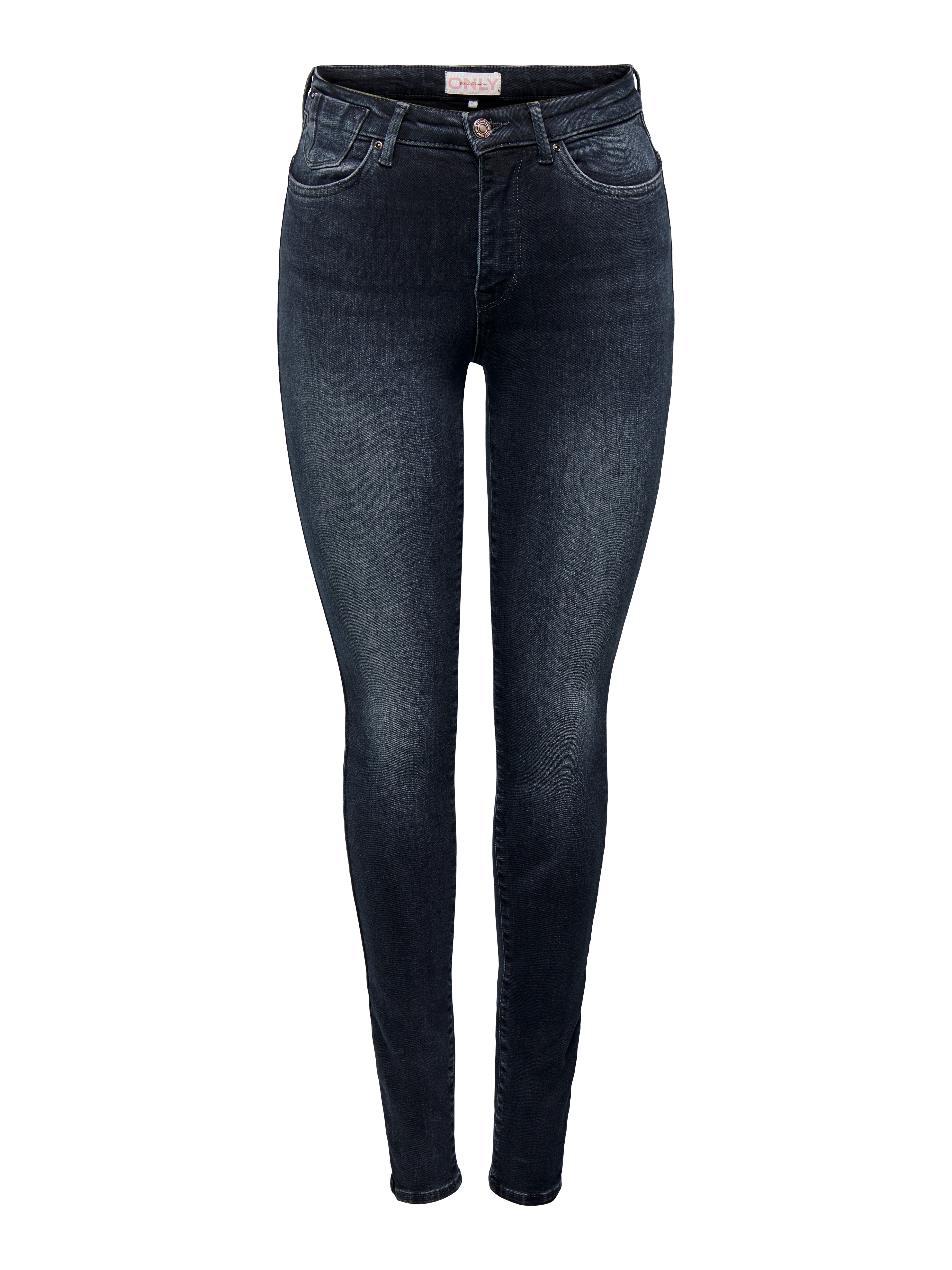 ONLFOREVER Hohe Taille Skinny Fit Jeans Blue Black Denim
