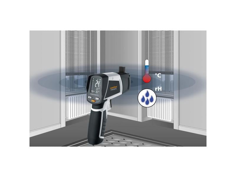 Laserliner Temperatur- und Feuchtigkeitsmessgerät CondeseSp Klima-/Feuchte-/Temperaturmessgerät zur Vermeidung von Wärmebrücken und Schimmelpilzbildung – mit Bluetooth-Schnittstelle