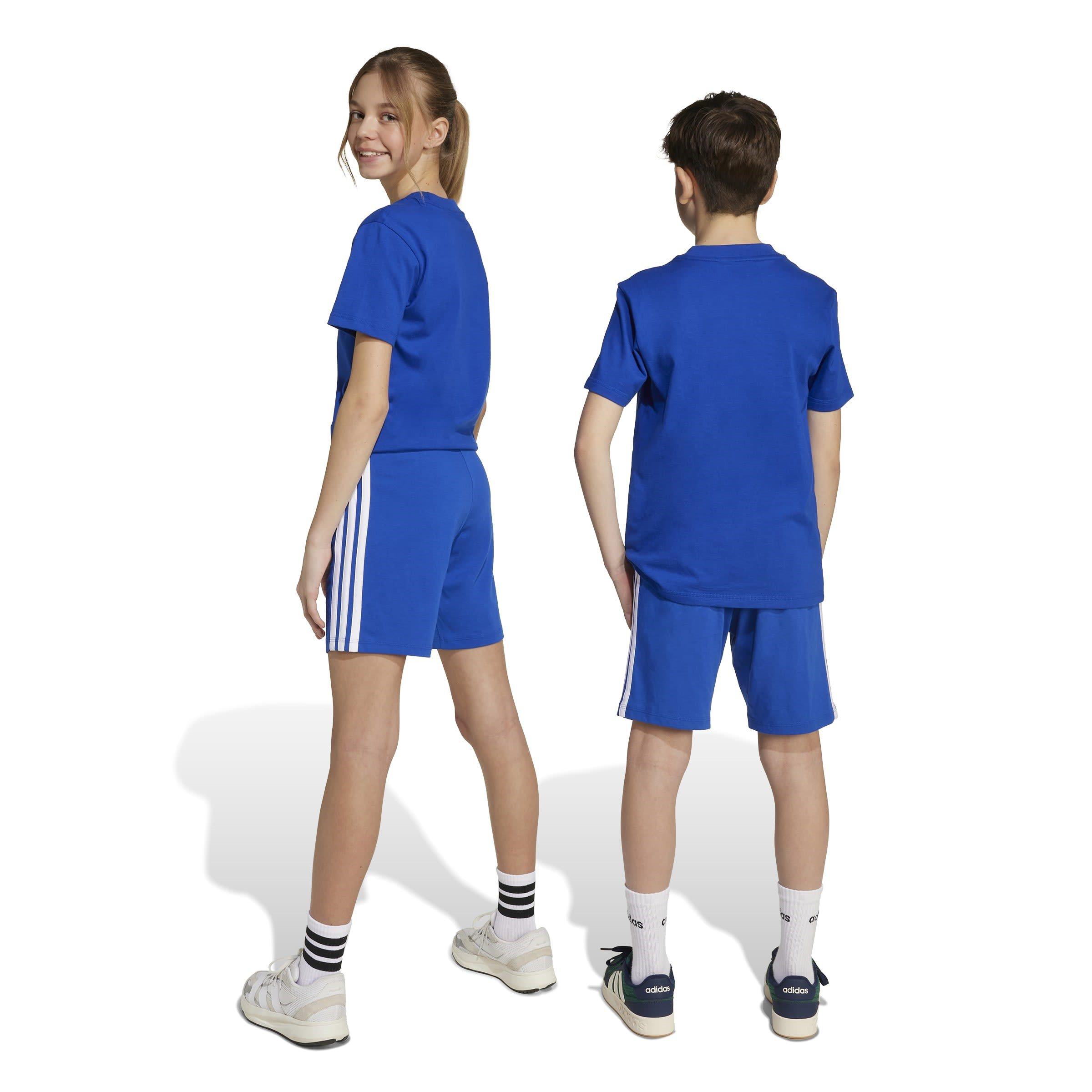 adidas Essentials 3 Stripe Jersey Short Juniors